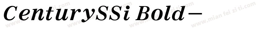 CenturySSi Bold字体转换